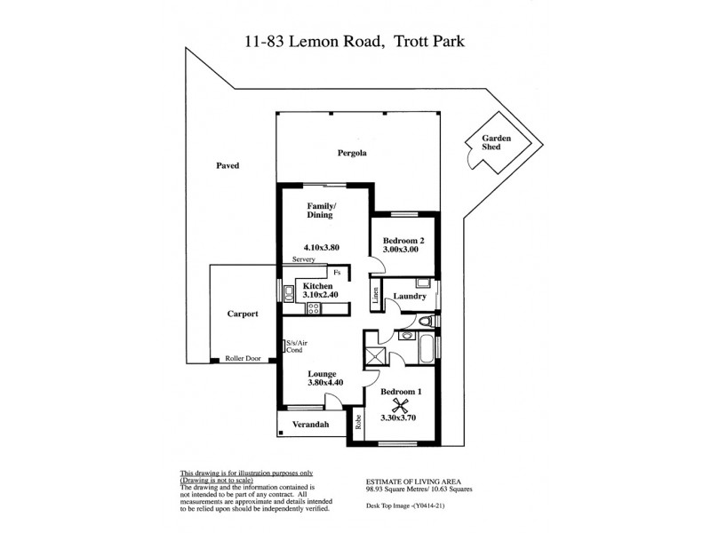 83 Lemon Road, Trott Park SA 5158 Floorplan