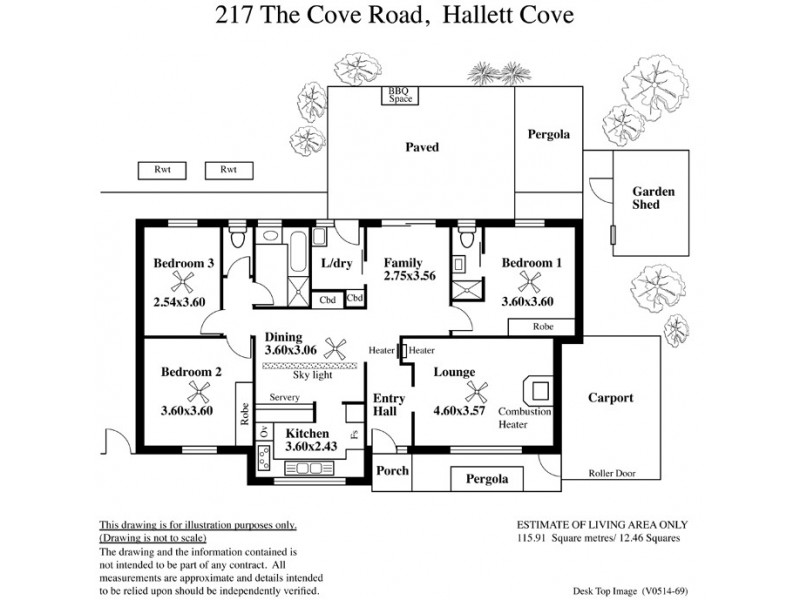 217 The Cove Road, Hallett Cove SA 5158 Floorplan