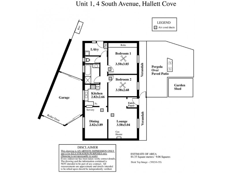 1 / 4 South Avenue, Hallett Cove SA 5158 Floorplan