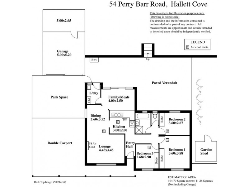 54 Perry Barr Road, Hallett Cove SA 5158 Floorplan