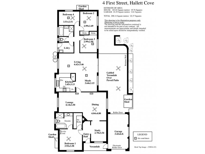 4 First Street, Hallett Cove SA 5158 Floorplan
