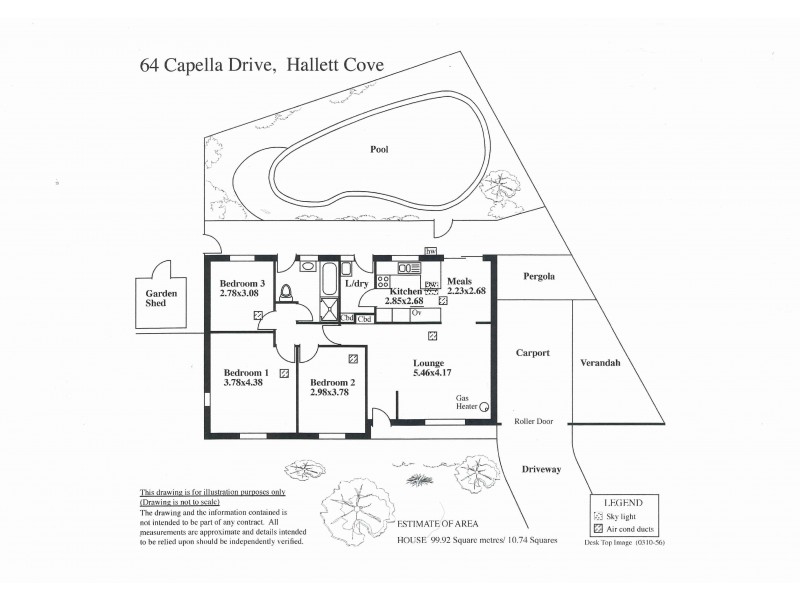 64 Capella Drive, Hallett Cove SA 5158 Floorplan