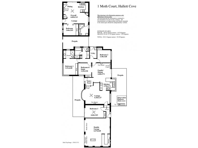 1 Moth Court, Hallett Cove SA 5158 Floorplan