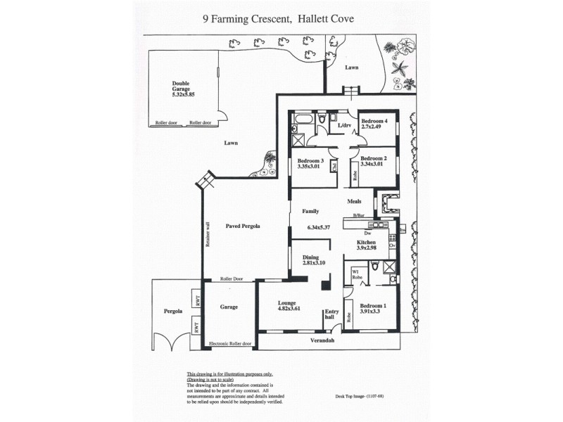 9 Farming Crescent, Hallett Cove SA 5158 Floorplan