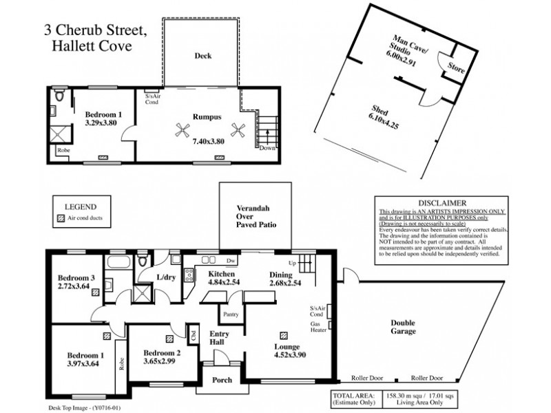 3 Cherub Street, Hallett Cove SA 5158 Floorplan