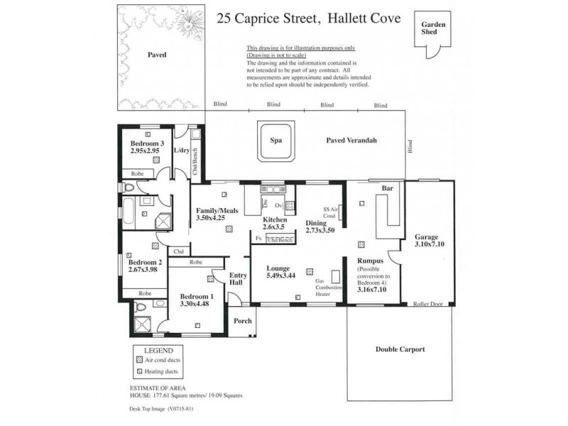 25 Caprice Street, Hallett Cove SA 5158 Floorplan