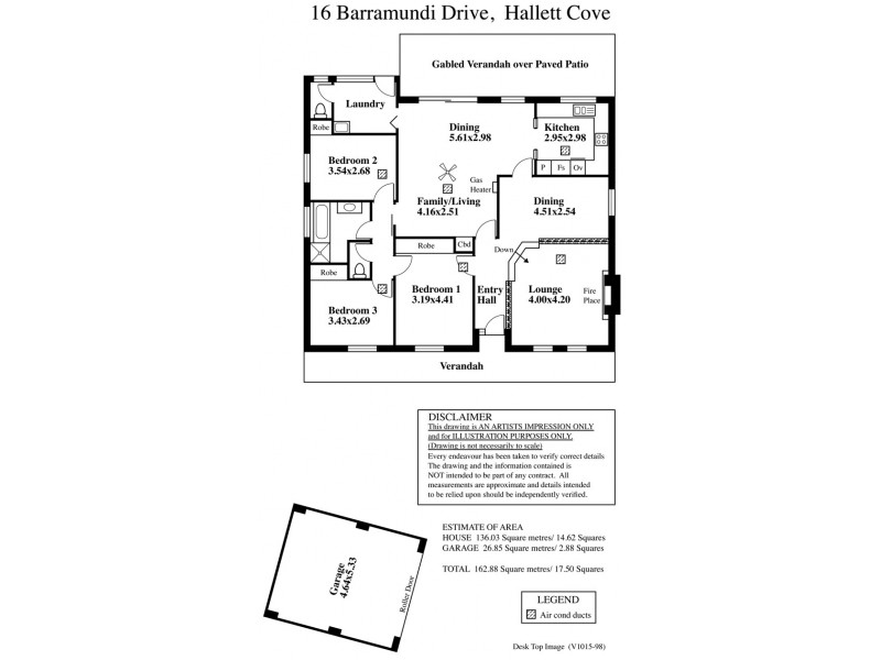 16 Barramundi Drive, Hallett Cove SA 5158 Floorplan