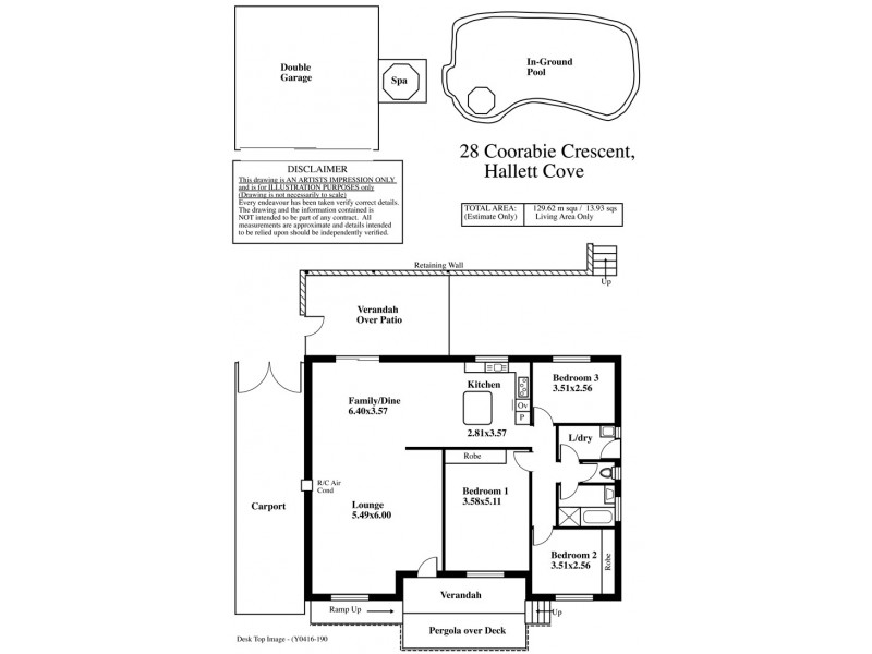 28 COORABIE CRESCENT, Hallett Cove SA 5158 Floorplan