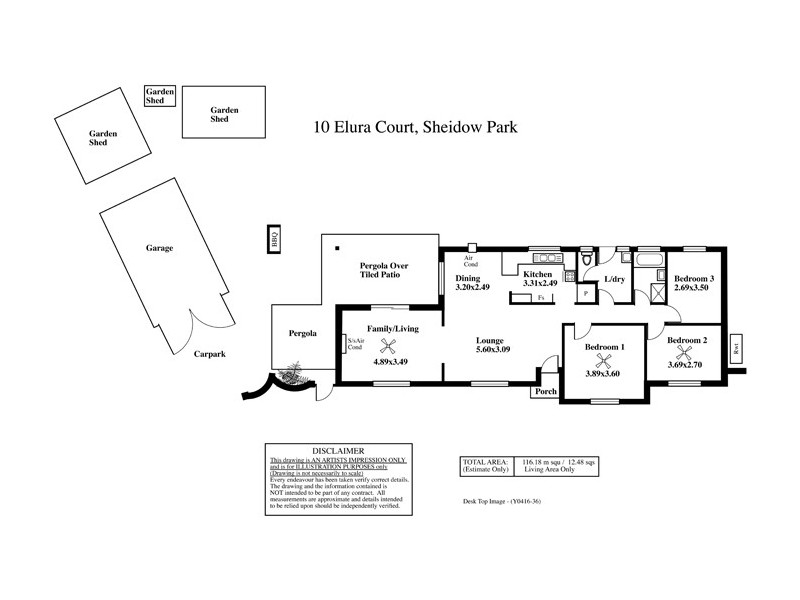10 ELURA COURT, Sheidow Park SA 5158 Floorplan