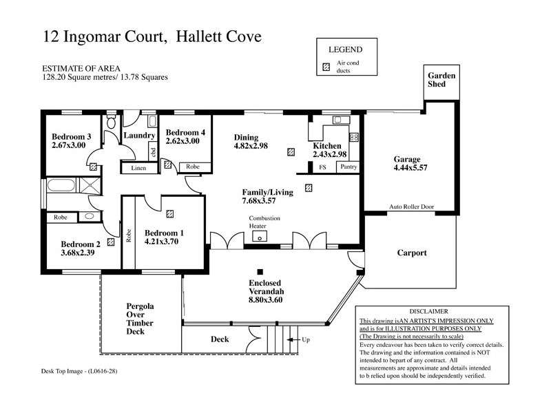 12 Ingomar Court, Hallett Cove SA 5158 Floorplan