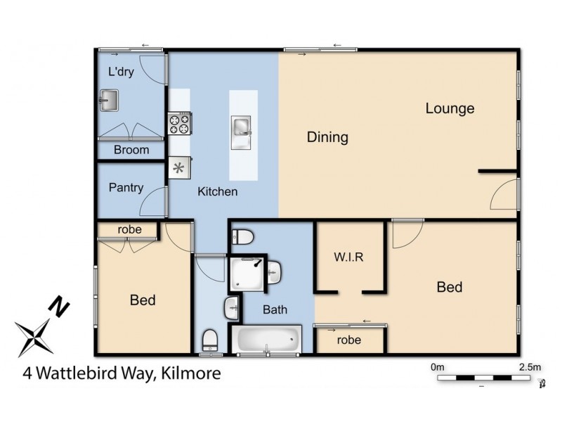 4 Wattlebird Way, Kilmore VIC 3764 Floorplan