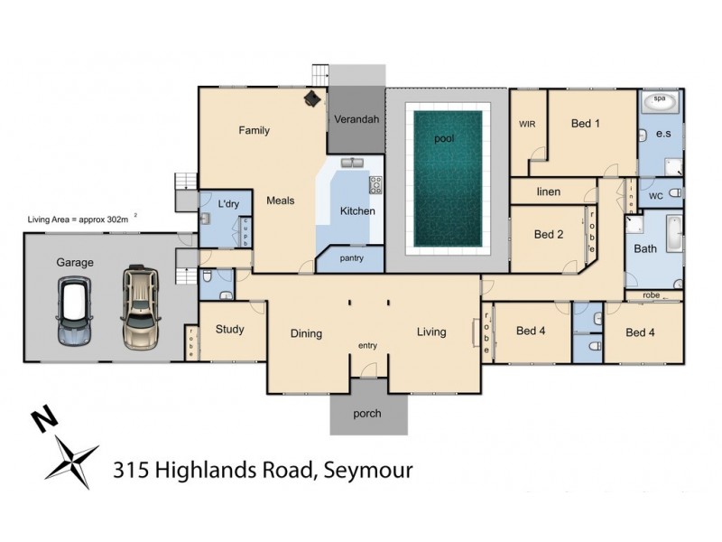 315 Highlands Road, Seymour VIC 3660 Floorplan