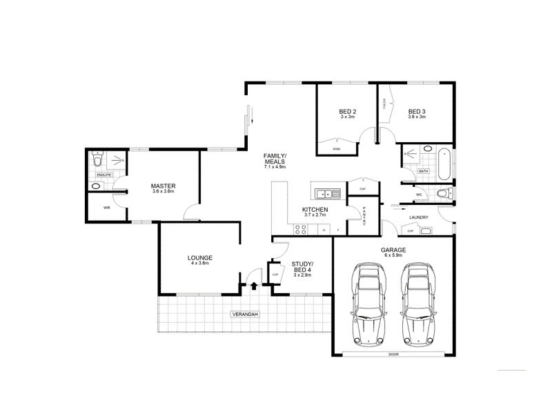 3 Ruby Close, Kilmore VIC 3764 Floorplan