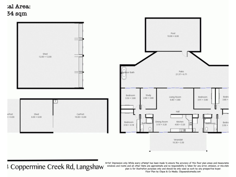 213 COPPERMINE CREEK ROAD, Langshaw QLD 4570 Floorplan