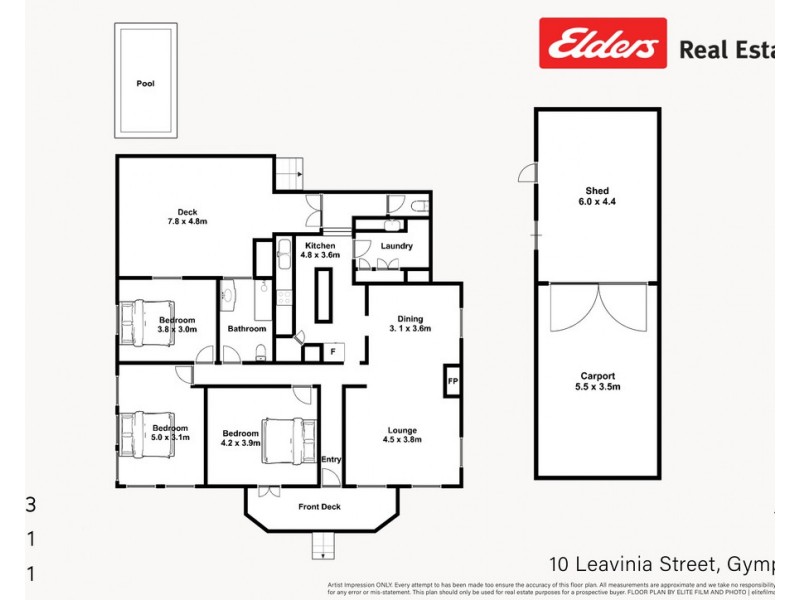10 LEAVINIA STREET, Gympie QLD 4570 Floorplan