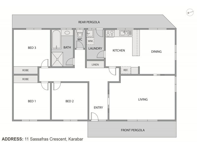 11 Sassafras Crescent, Karabar NSW 2620 Floorplan