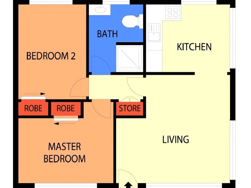 1/61 Donald Road, Queanbeyan NSW 2620 Floorplan