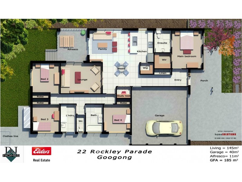 22 Rockley Parade, Googong NSW 2620 Floorplan