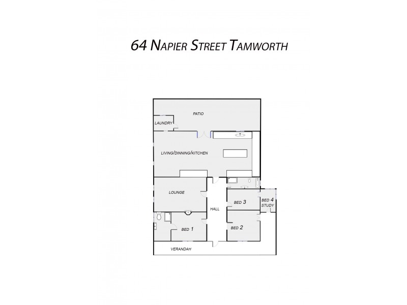64 Napier Street, Tamworth NSW 2340 Floorplan