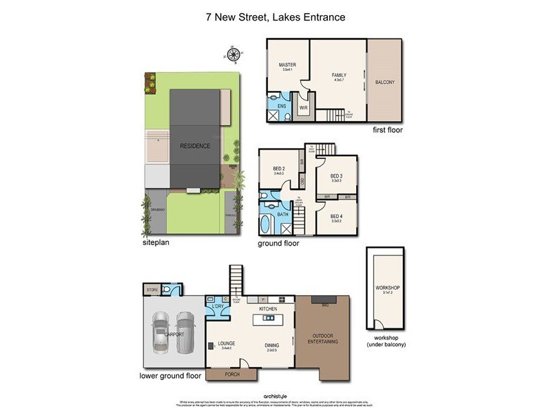 7 New Street, Lakes Entrance VIC 3909 Floorplan