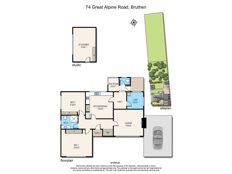 74 Great Alpine Road, Bruthen VIC 3885 Floorplan