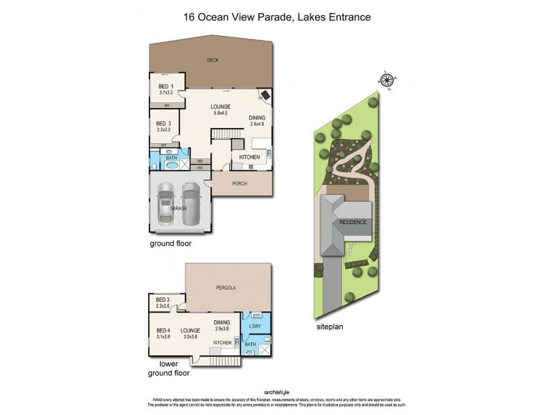16 Ocean View Parade, Lakes Entrance VIC 3909 Floorplan