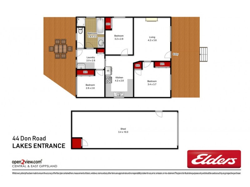 44 Don Road, Lakes Entrance VIC 3909 Floorplan