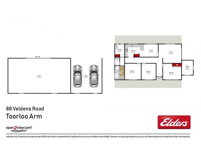 88 Veldens Road, Toorloo Arm VIC 3909 Floorplan
