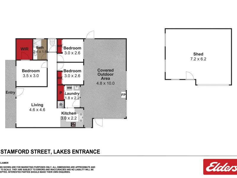 3 Stamford Road, Lakes Entrance VIC 3909 Floorplan