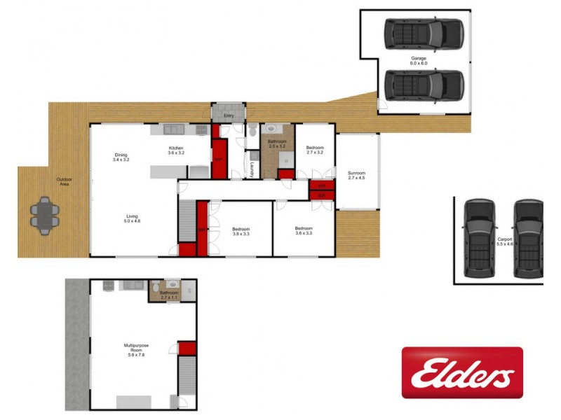 30 Ocean View Parade, Lakes Entrance VIC 3909 Floorplan