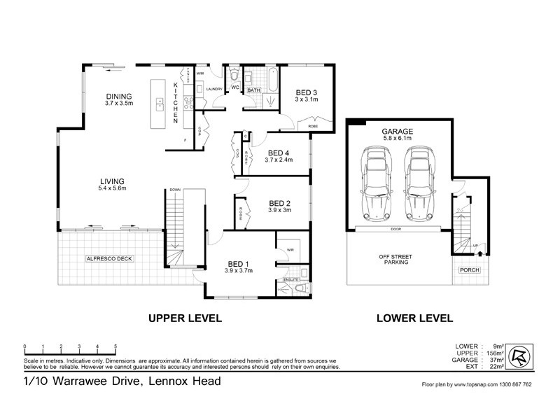 1/10 WARRAWEE DRIVE, Lennox Head NSW 2478 Floorplan