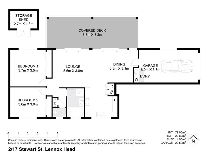 2/17 STEWART STREET, Lennox Head NSW 2478 Floorplan