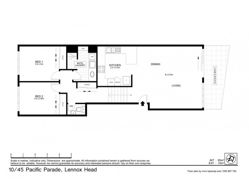 10/45 Pacific Parade, Lennox Head NSW 2478 Floorplan