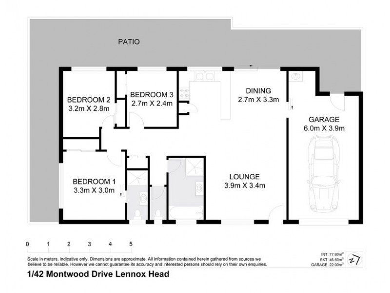 1/42 MONTWOOD DRIVE, Lennox Head NSW 2478 Floorplan
