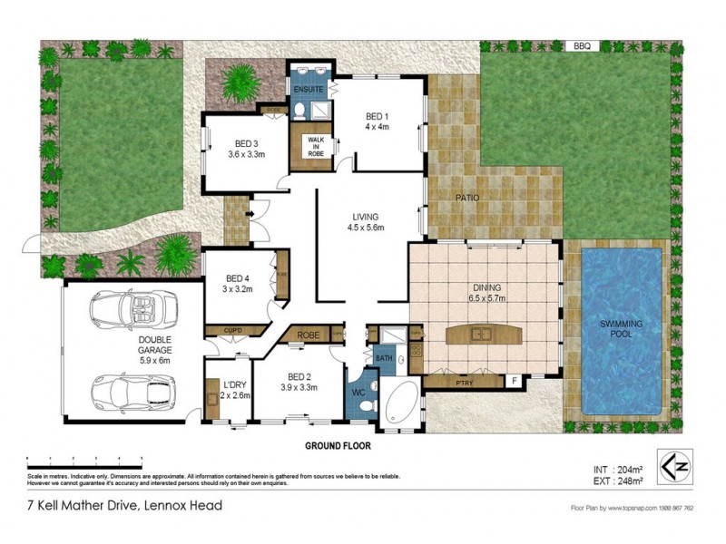 7 KELL MATHER DRIVE, Lennox Head NSW 2478 Floorplan