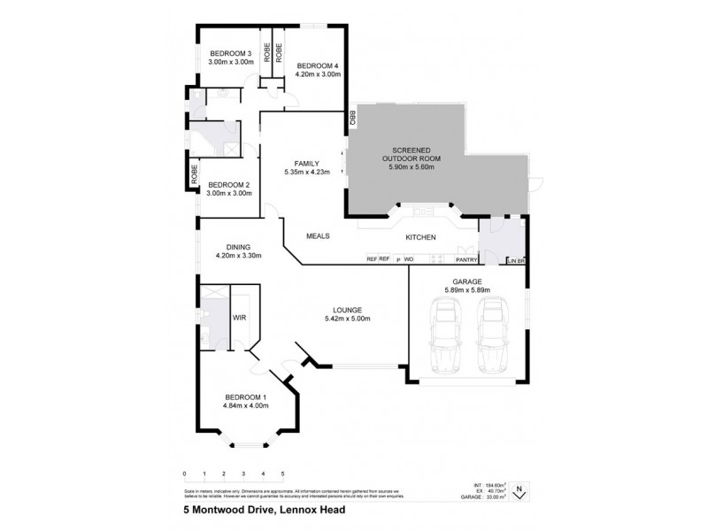 5 MONTWOOD DRIVE, Lennox Head NSW 2478 Floorplan