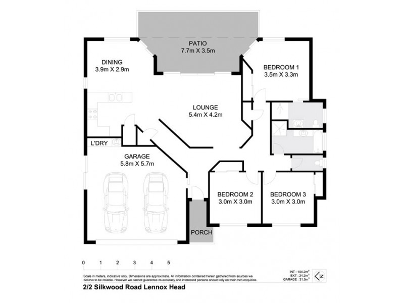 2/2 Silkwood Road, Lennox Head NSW 2478 Floorplan