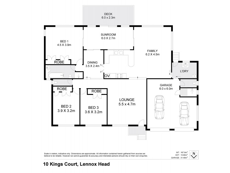 10 Kings Court, Lennox Head NSW 2478 Floorplan