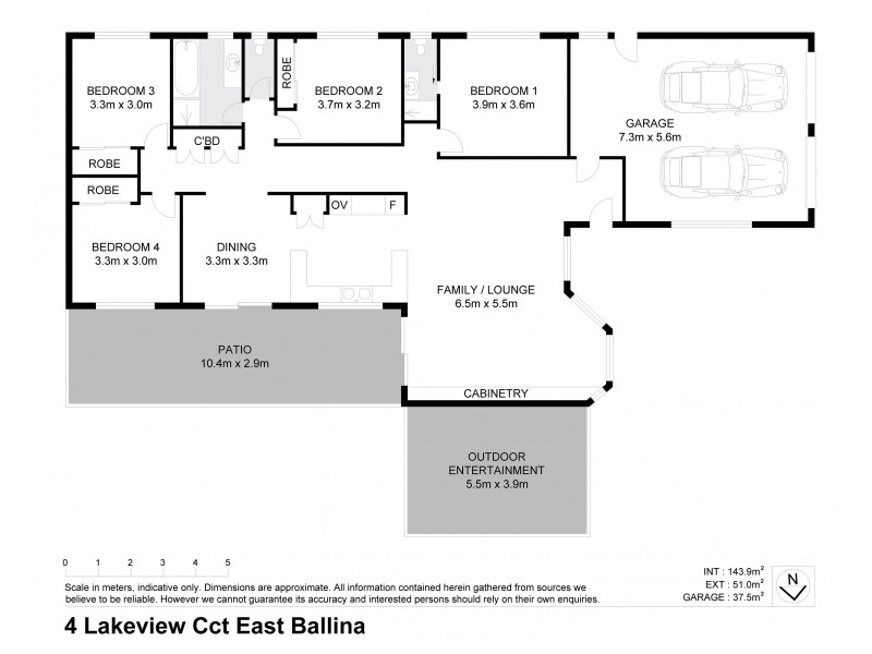 4 Lakeview Circuit, East Ballina NSW 2478 Floorplan