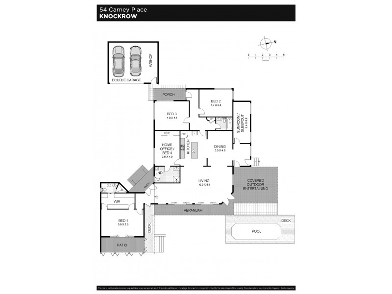 54 Carney Place, Knockrow NSW 2479 Floorplan