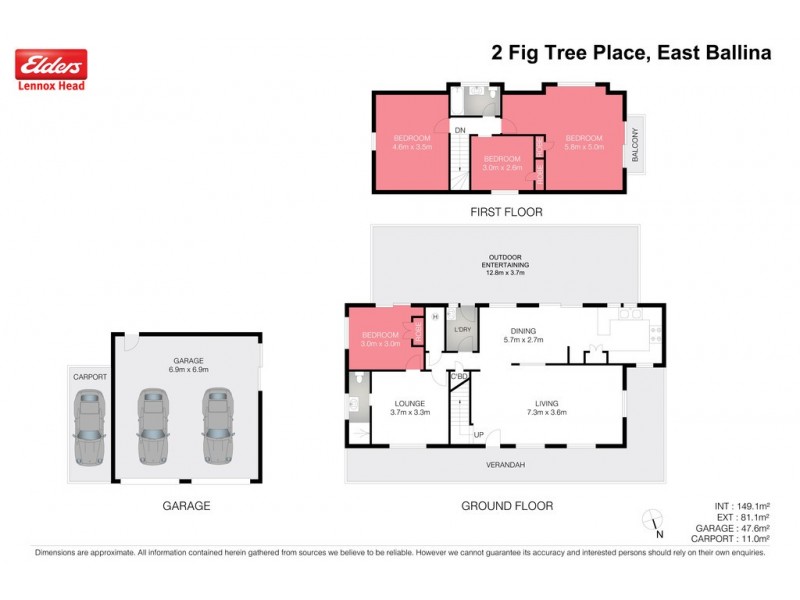 2 Fig Tree Place, East Ballina NSW 2478 Floorplan