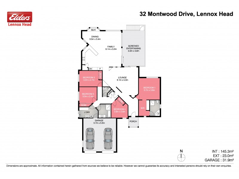 32 Montwood Drive, Lennox Head NSW 2478 Floorplan