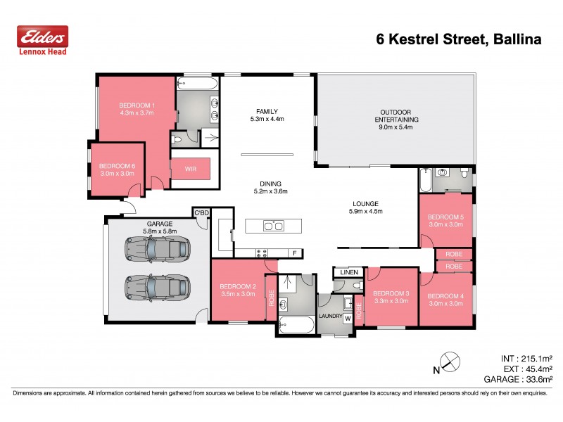 6 Kestrel Street, Ballina NSW 2478 Floorplan