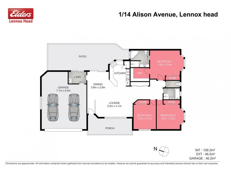 1/14 Alison Avenue, Lennox Head NSW 2478 Floorplan