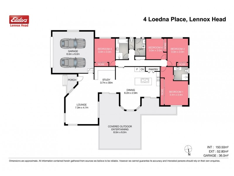 4 Loedna Place, Lennox Head NSW 2478 Floorplan