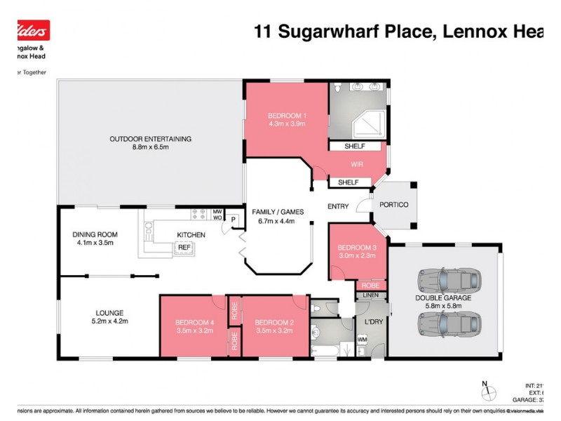 11 Sugarwharf Place, Lennox Head NSW 2478 Floorplan