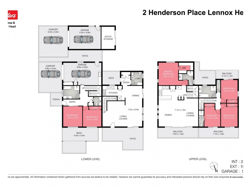 1 and 2/2 Henderson Place, Lennox Head NSW 2478 Floorplan