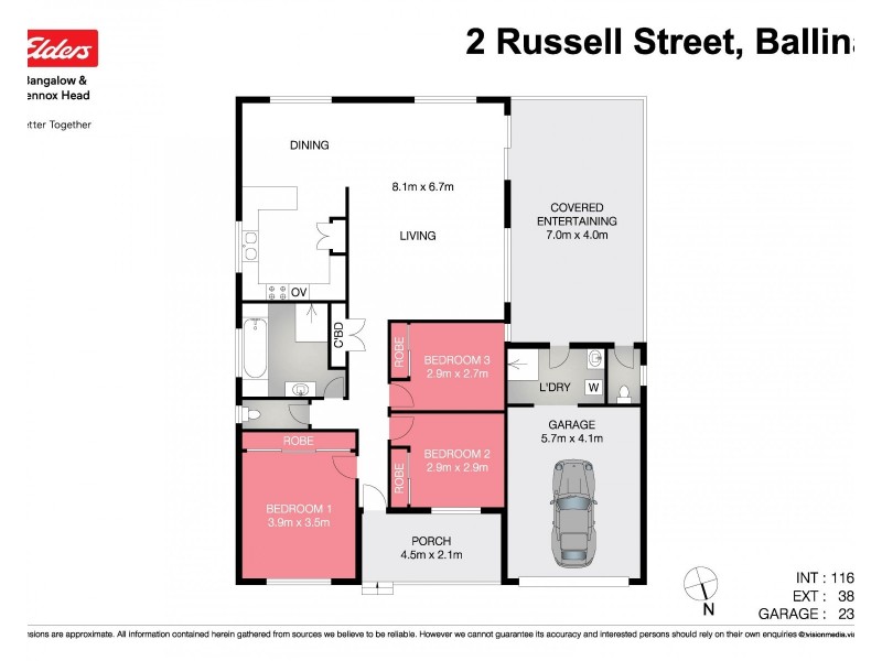 2 Russell Street, Ballina NSW 2478 Floorplan