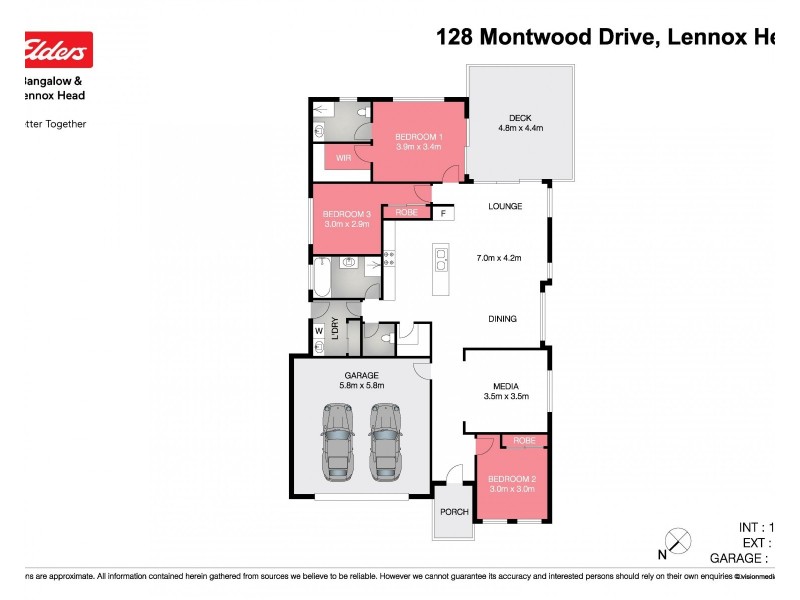 128 Montwood Drive, Lennox Head NSW 2478 Floorplan