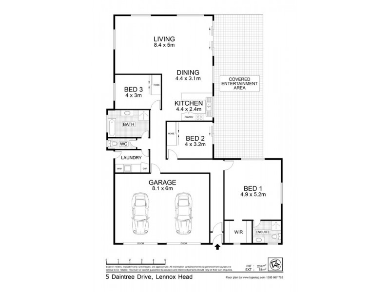 5 Daintree Drive, Lennox Head NSW 2478 Floorplan